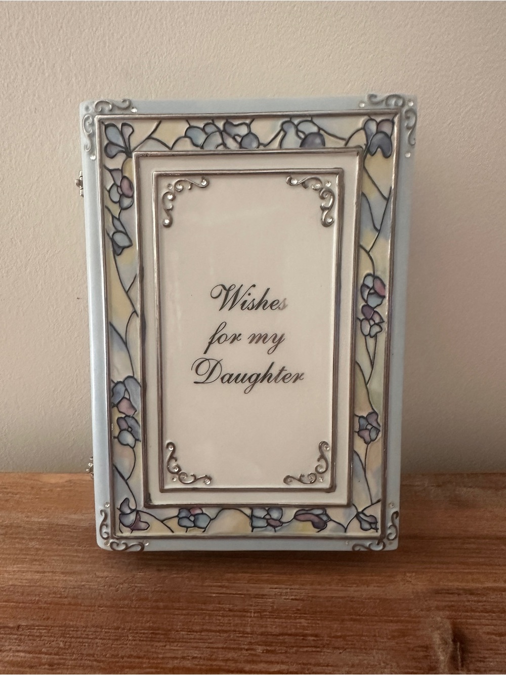 Ardleigh Elliott Wishes for My Daughter Porcelain Musical Book w/ 4 Cards A9553